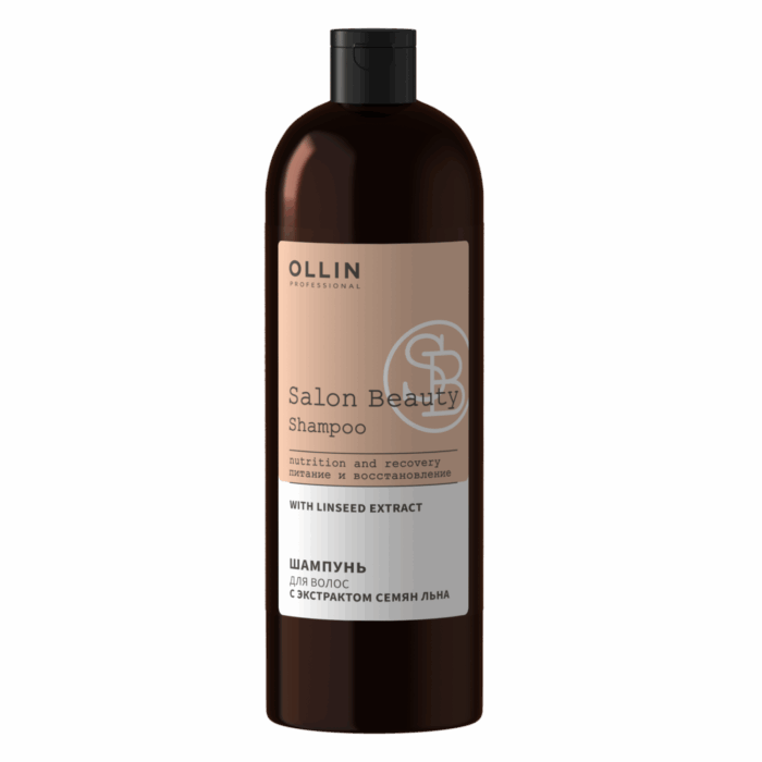 SALON BEAUTY Шампунь для волос с экстрактом семян льна 1000 мл OLLIN PROFESSIONAL