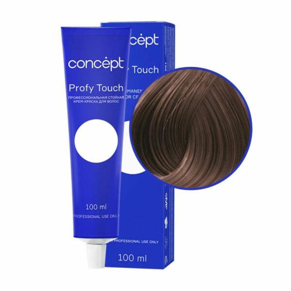 Profy Touch Стойкая крем-краска для волос 7.77 Интенсивный светло-коричневый 100 мл CONCEPT