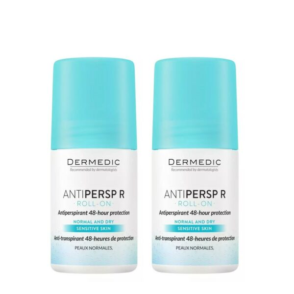 Antipersp R Roll-On Deodorant Anti-perspirant Шариковый дезодорант-антиперспирант 2*60 мл DERMEDIC