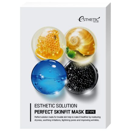 esh012364, НАБОР Тканевая маска для лица 4 ВИДА Esthetic Solution Perfect Skinfit Mask 4 Type, 25 мл * 4 шт, ESTHETIC HOUSE