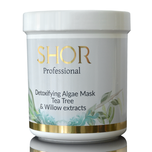 Detoxifying Algae Mask Tea Tree & Willow extracts Альгинатная Детокс-маска с экстрактом ивы и маслом чайного дерева 1000 гр SHOR
