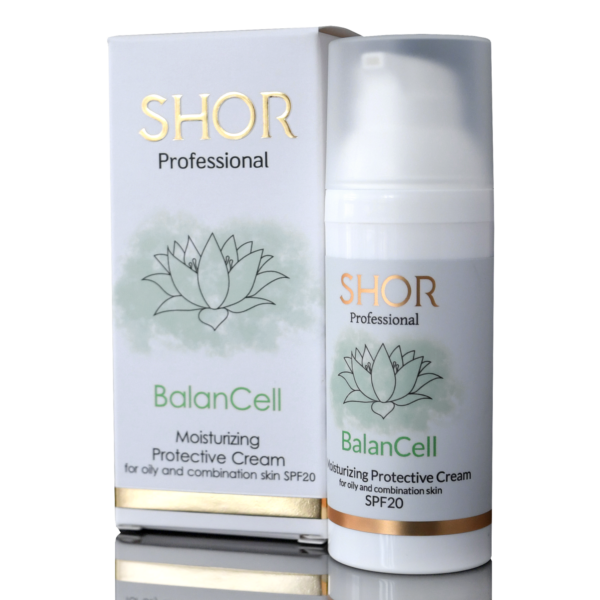 Moisturizing Protective Cream for oily and combination skin SPF-20 Увлажняющий солнцезащитный крем для жирной и комбинированной кожи 50 мл SHOR
