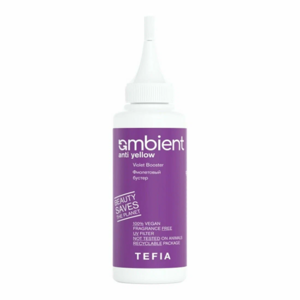 Ambient Anti Yellow Violet Booster Фиолетовый Бустер для волос 120 мл TEFIA