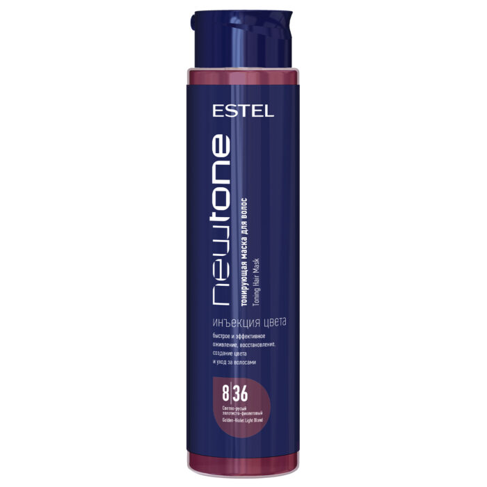CNT8/36, 8/36 Тонирующая маска для волос NEWTONE ESTEL HAUTE COUTURE Светло-русый золотисто-фиолет. (400 мл), Estel