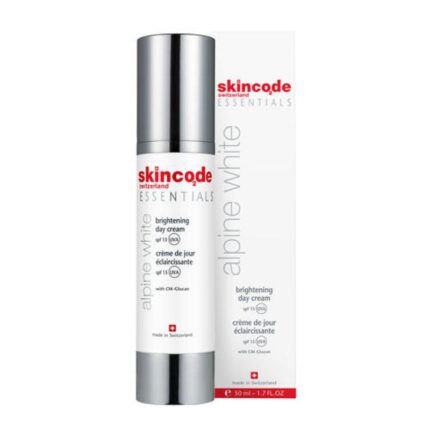 СКИНКОД Осветляющий дневной крем SPF 15, 50 мл, Отбеливающая гамма ALPINE WHITE, SKINCODE