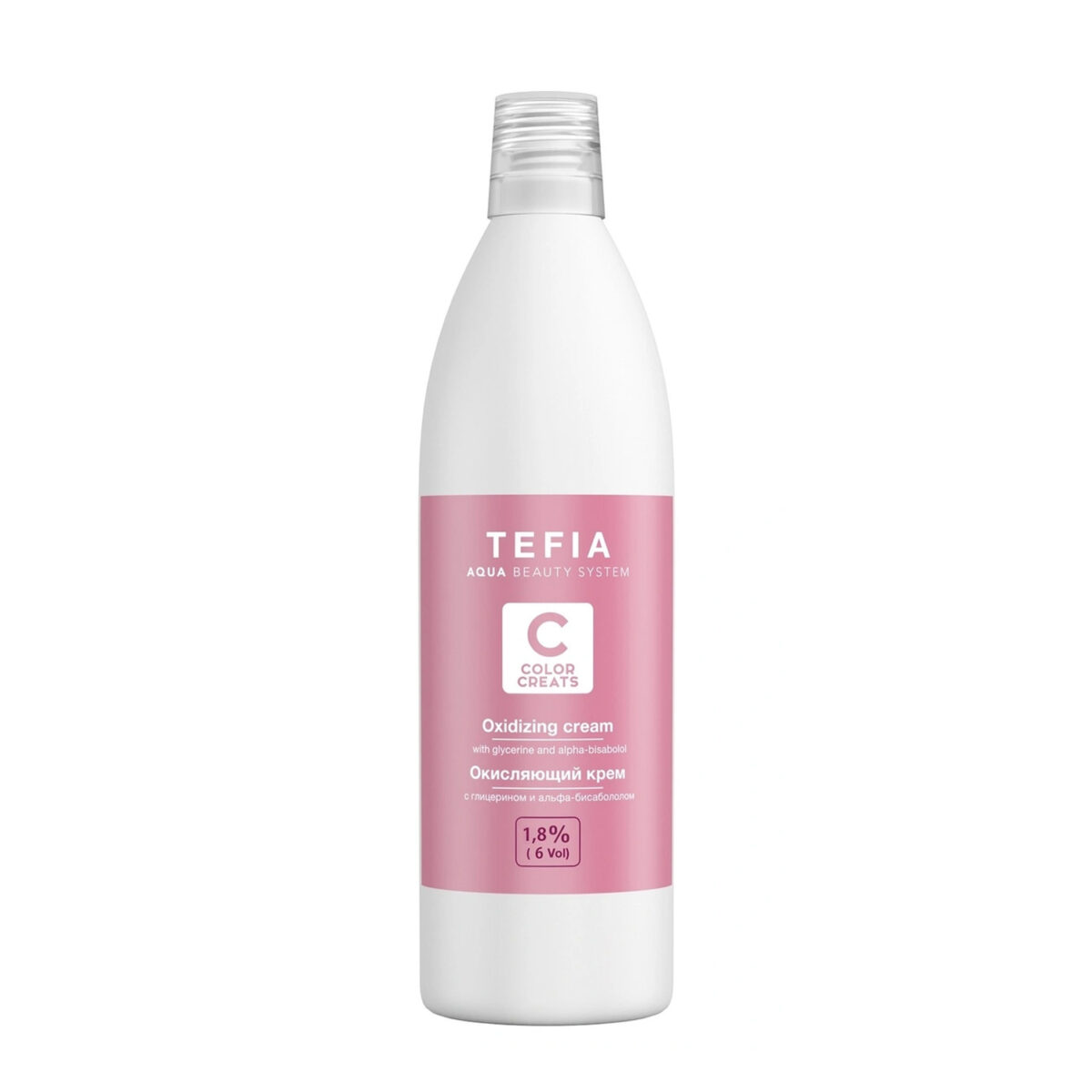 tef27175, Tefia Color Creats Окисляющий крем 1,8% (vol 6) с глицерином и альфа-бисабололом 1000 мл, TEFIA