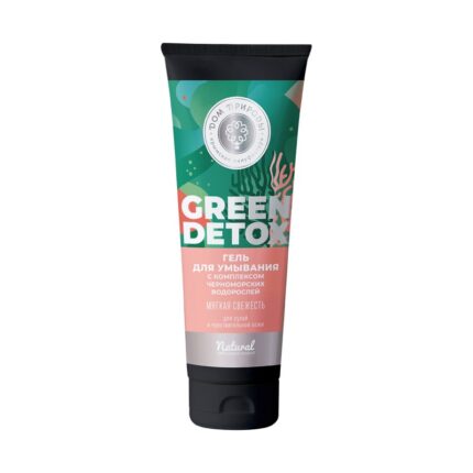 Гель для умывания Green Detox с комплексом черноморских водорослей Мягкая свежесть для сухой и чувствительной кожи, 150г