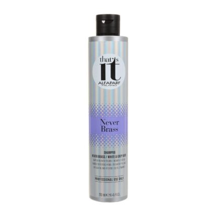 That`s It Never Brass Shampoo Шампунь тонирующий в холодные оттенки цвета блонд для светлых и седых волос 250 мл ALFAPARF