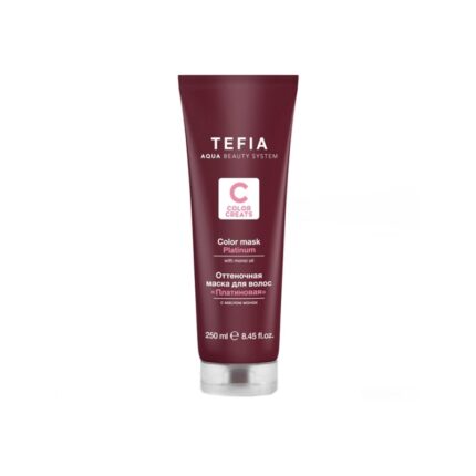 Tefia Color Creats Оттеночная маска для волос Платиновая с маслом монои 250 мл
