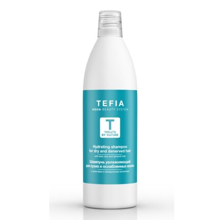 Tefia Treats by Nature Шампунь увлажняющий для сухих и ослабленных волос с алоэ вера и миндальным молочком 1000 мл