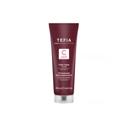 Tefia Color Creats Оттеночная маска для волос Фиолетовая с маслом монои 250 мл