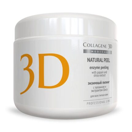 Пилинг с папаином и экстрактом шисо NATURAL PEEL, 150 гр,, COLLAGENE 3D Medical