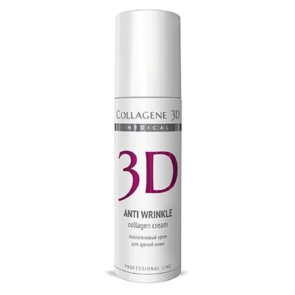 Крем для лица ANTI WRINKLE с плацентолью, коррекция возрастных изменений для зрелой кожи, 150 мл,, COLLAGENE 3D Medical