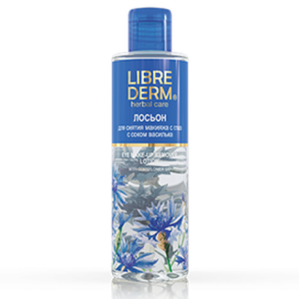LIBREDERM HERBAL CARE Лосьон для снятия макияжа с глаз василек 200 мл