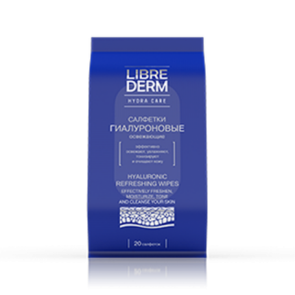 LIBREDERM HYALURONIC Салфетки влажные освежающие гиалуроновые N20