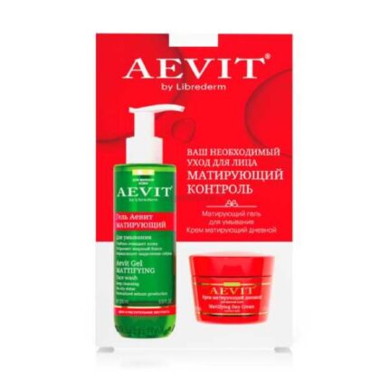 LIBREDERM VITAMINS AEVIT НАБОР: Гель для умывания матирующий 200 мл + Крем дневной матирующий 50 мл