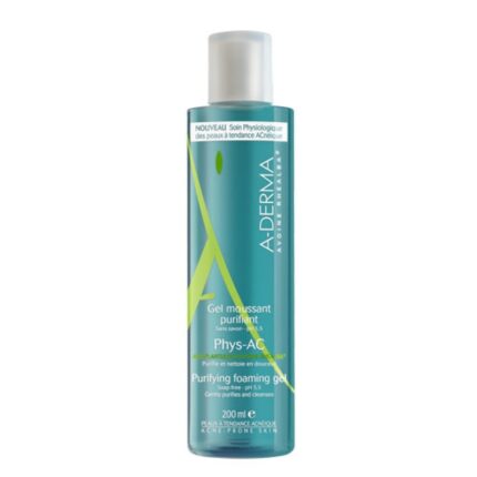 A-Derma Phys-ac Гель очищающий пенящийся 200 мл