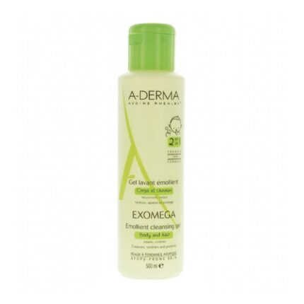 A-Derma Exomega Смягчающий очищающий гель 2 в 1 500 мл