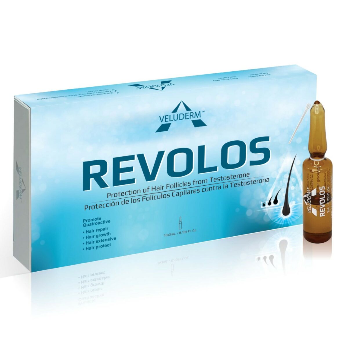 Revolos Сыворотка против выпадения волос 10*3 мл VELUDERM 495