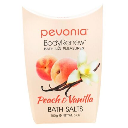 Соль для ванны Персик и ваниль, 150 гр,, PEVONIA