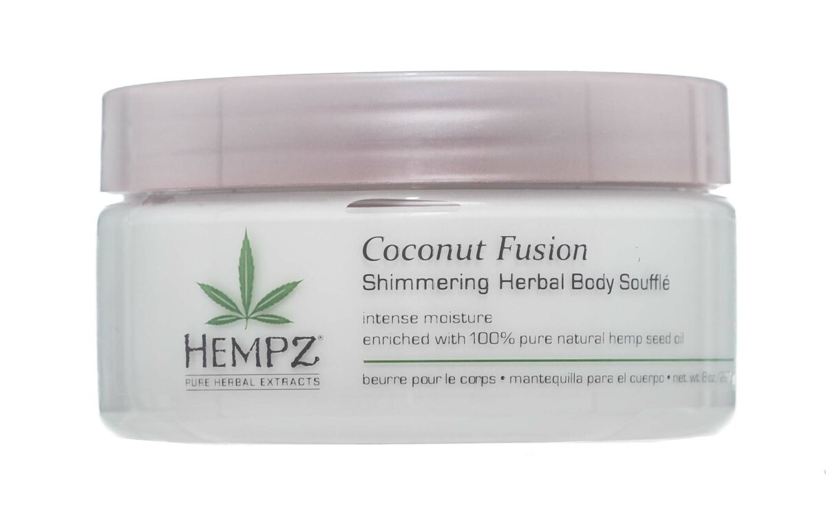 Суфле для тела с мерцающим эффектом Herbal Body Souffle Coconut Fusion, 227 гр HEMPZ