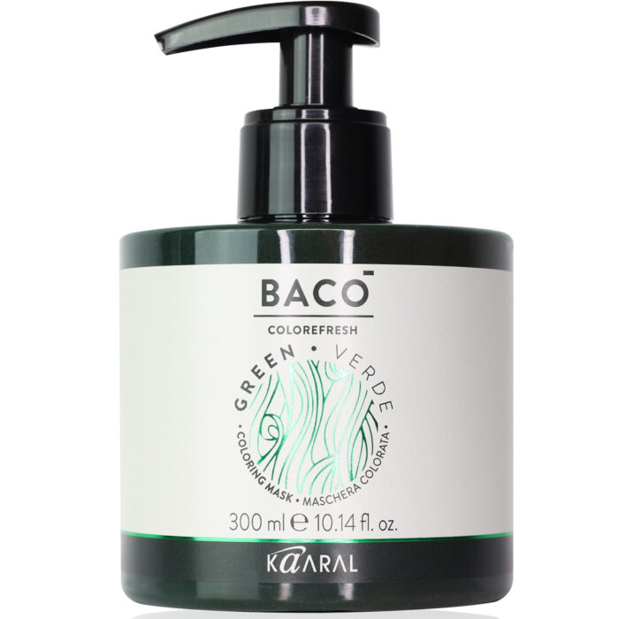 Baco Colorefresh Coloring Mask Green Тонирующая маска для волос Зелёный 300 мл KAARAL — изображение 1