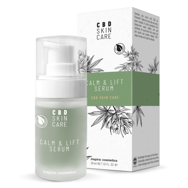 CBD Skin Care CALM & LIFT Serum Антистресс лифтинг-сыворотка с маслом CBD 30 мл INSPIRA