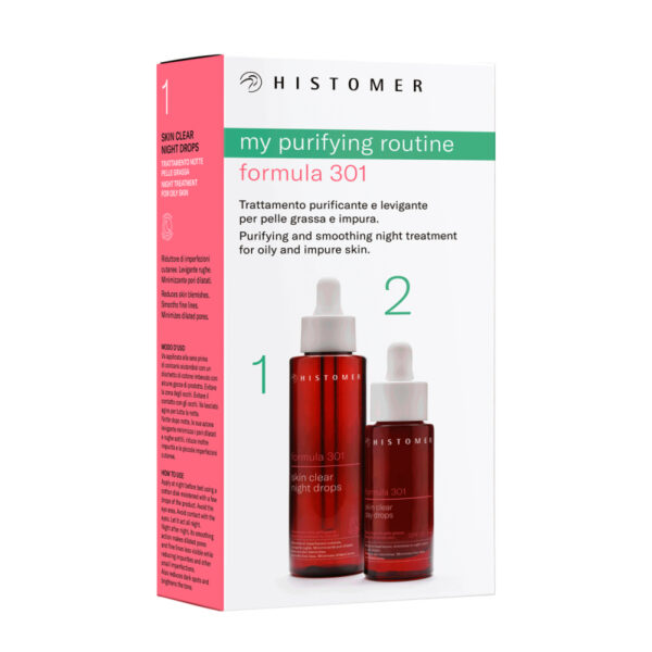 Skin Clear Day & Night Drops Kit Комплексный уход для жирной и проблемной кожи 100 + 27 мл HISTOMER