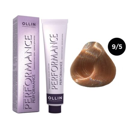 OLLIN Performance Перманентная крем-краска для волос 9/5 блондин махагоновый 60 мл