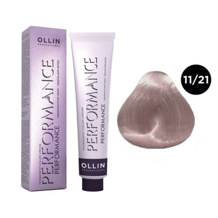 OLLIN Performance Перманентная крем-краска для волос 11/21 специальный блондин фиолетово-пепельный 60 мл Перманентная крем-краска для во